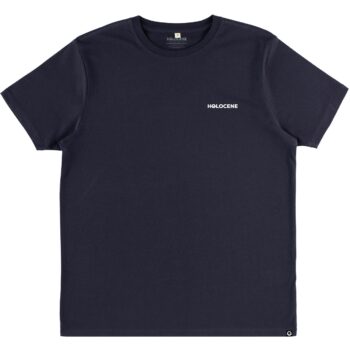 Camiseta azul marino manga corta algodón ogánico - Holocene Classics Frontal